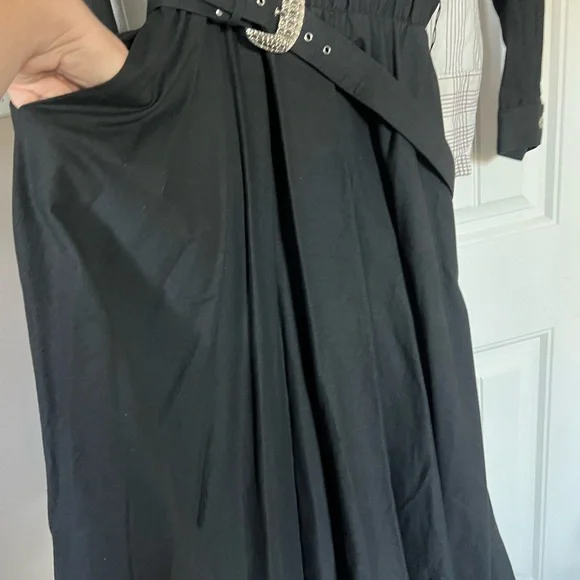 Lilia Smitty Black & Silver Fringe Western Dress - Picture 3 of 5
